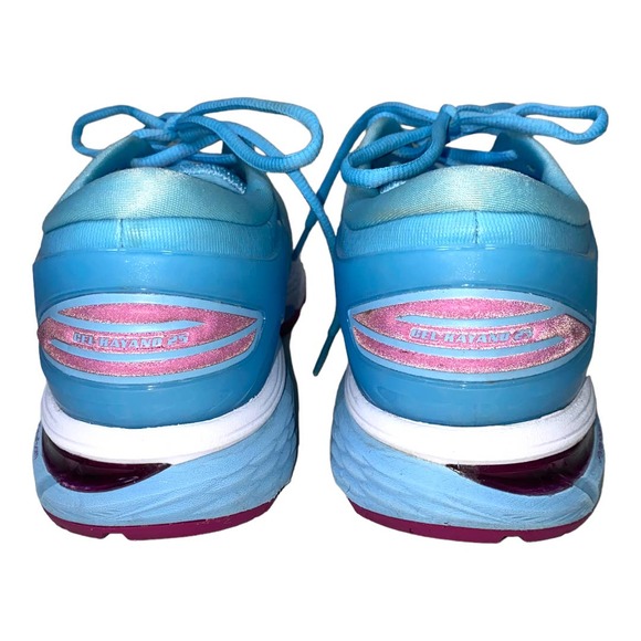 ASICS Gel Kayano 25 Light Blue & Magenta Road Running Tennis Shoe 8W 1012A026 - Picture 6 of 11